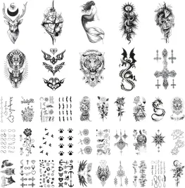 tatuaze-tymczasowe-3d-x40-arkuszy-sztuczny-tatuaz-rozne-wzory-tatuaze