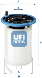 filtr-paliwa-wklad-diesel-oe-ufi