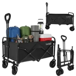 2x-wozek-transportowy-skladany-ogrodowy-na-zakupy-100kg-90l-lekki-na-4-kola