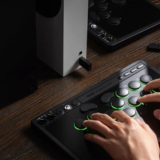 2x-pad-8bitdo-arcade-controller-xbox-pc-black-model-arcade-controller-joystick