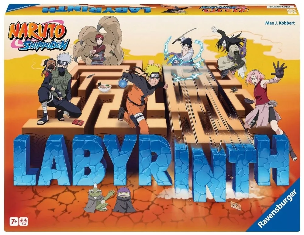 2x-gra-planszowa-ravensburger-labirynt-naruto-stan-nowy