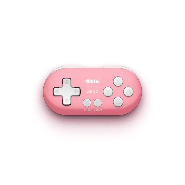 2x-pad-8bitdo-zero-2-bluetooth-gamepad-mini-controller-pink-komunikacja-bezprzewodowa-bluetooth