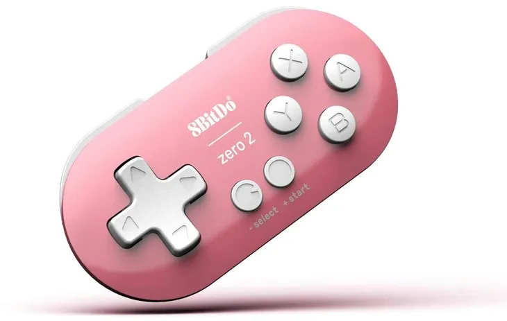 2x-pad-8bitdo-zero-2-bluetooth-gamepad-mini-controller-pink-wibracje-nie