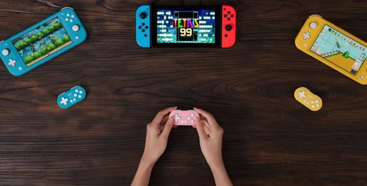 2x-pad-8bitdo-zero-2-bluetooth-gamepad-mini-controller-pink-kod-producenta-6922621501138