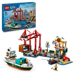 2x-zestaw-klockow-lego-city-nadmorski-port-ze-statkiem-towarowym-60422