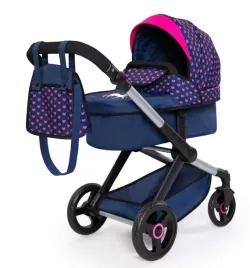 2x-wozek-dla-lalki-bayer-xeo-compact-with-pink-hearts