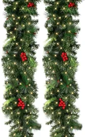 2x-girlanda-swiateczna-choinkowa-lancuch-270cm-swiatelka-led-zielona-gesta