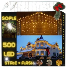 sople-500-led-lampki-zewnetrzne-ip44-stale-flash-kurtyna-swietlna-235m