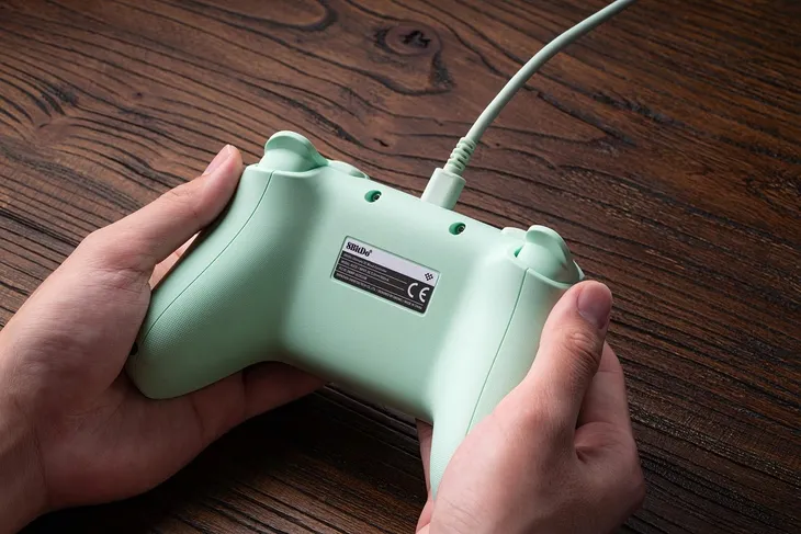 2x-pad-8bitdo-ultimate-2c-wired-pad-green-kolor-zielony