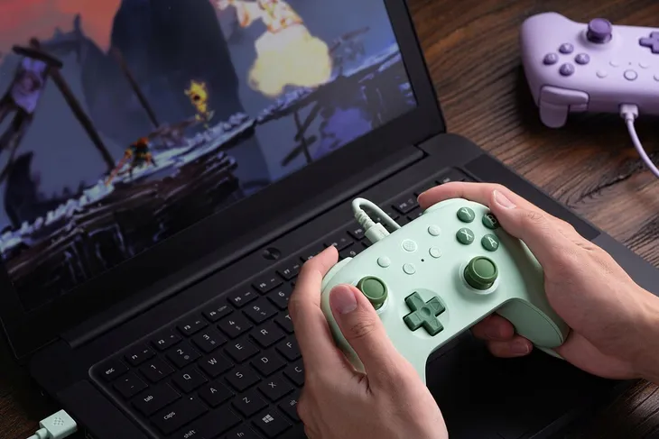 2x-pad-8bitdo-ultimate-2c-wired-pad-green-marka-8bitdo