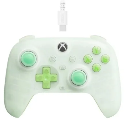 2x-pad-8bitdo-ultimate-mini-wired-xbox-pad-clear-green