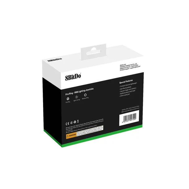 2x-pad-8bitdo-ultimate-mini-wired-xbox-pad-clear-green-zlacza-usb-typ-c