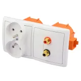 2x-gniazdo-scienne-2rca-zasilajace-230v-terminal