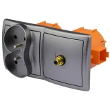 2x-gniazdo-scienne-rca-zasilajace-230v-terminal