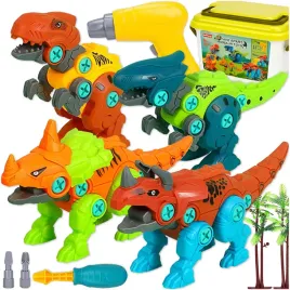 2x-klocki-konstrukcyjne-dinozaury-do-skrecania-wkretarka-srubokret-zestaw