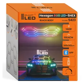 lampa-led-hexagon-sufitowa-144-w-rgb-plafon-do-garazu-biura-pilot-aplikacja