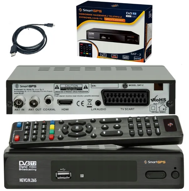 2x-dekoder-tuner-dvb-t2-smart-sat-2-h-264-h-265-hevc-zalaczone-wyposazenie-pilot