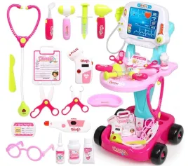 2x-zestaw-lekarza-maly-doktor-ekg-dla-dzieci-akcesoria-wozek-xl-matadi