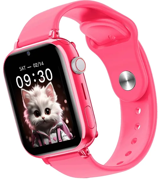 2x-smartwatch-maxcom-fw-59-kiddo-4g-pink-material-koperty-tworzywo-sztuczne