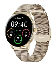 2x-smartwatch-damski-zegarek-garett-classy-zloty-bransoletka-wodoodporny