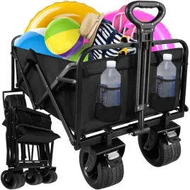 2x-wozek-transportowy-skladany-plazowy-ogrodowy-100kg-terenowe-kola-camping