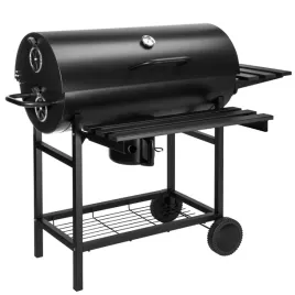 2x-grill-weglowy-71-x-35-cm-beczka-pokrywa-polki-ruszt-popielnik-termomet