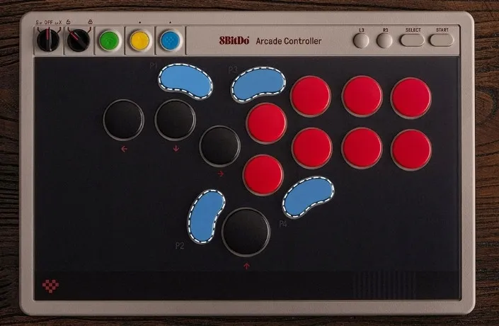 2x-pad-8bitdo-arcade-controller-nsw-pc-komunikacja-bezprzewodowa-radiowa