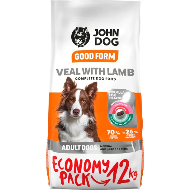 John Dog Cielęcina z Jagnięciną 12kg SREDNIE DUZE