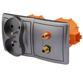 2x-gniazdo-scienne-2rca-zasilajace-230v-terminal