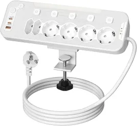 2x-listwa-zasilajaca-biurkowa-6-gniazd-z-usb-ochrona-przepeciowa-2m-czarna