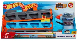 2x-hot-wheels-speedway-hauler-ciezarowka-3w1-z-wyrzutnia-3-samochody-w-zest