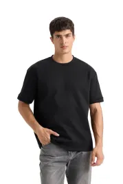 defacto-czarny-t-shirt-meski-z-okraglym-dekoltem-bawelniany-3xl-5da