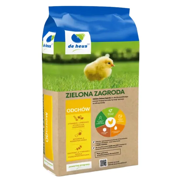 PASZA DLA KURCZĄT DE HEUS 10-20 tyg Zielona Zagroda Odchów 2 25kg KRUSZONKA