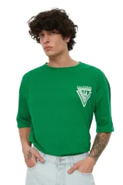 trendyol-man-meski-t-shirt-zielony-z-nadrukiem-california-la-m-5da