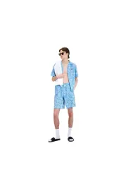 ellesse-koszula-meska-casual-niebieska-wzor-kwiaty-krotki-rekaw-m-5da