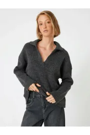 koton-sweter-damski-gladki-z-kolnierzykiem-i-dekoltem-v-xl-5ga