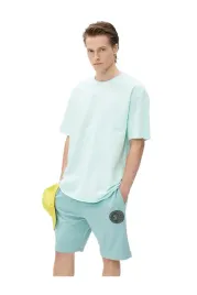 koton-mietowe-spodenki-meskie-sportowe-z-nadrukiem-przed-kolano-xs-5da