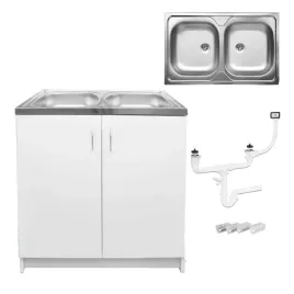 zestaw-biala-szafka-kuchenna-80-x-50-cm-zlew-2-komory-syfon-do-zmywarki