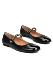 love-moschino-czarne-baleriny-z-paskiem-i-lancuchem-skorzane-36-i4a