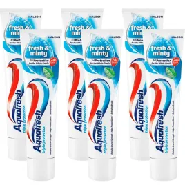 6x-pasta-do-zebow-xl-aquafresh-triple-protection-fresh-and-minty-100-ml
