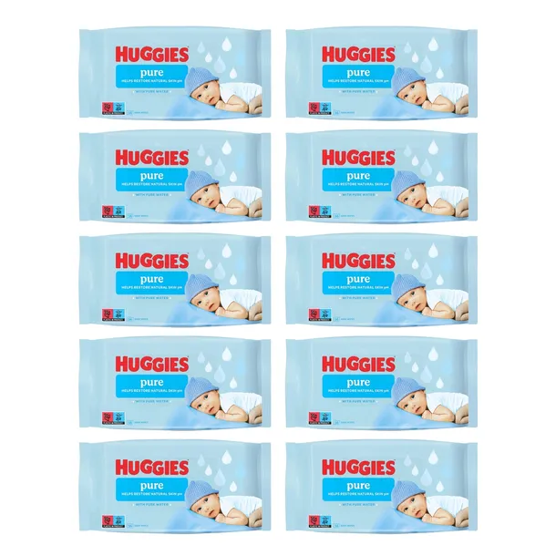 Huggies chusteczki nawilżane Pure 18x56szt