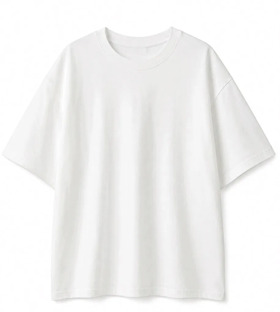 biala-koszulka-meska-oversize-gladka-basic