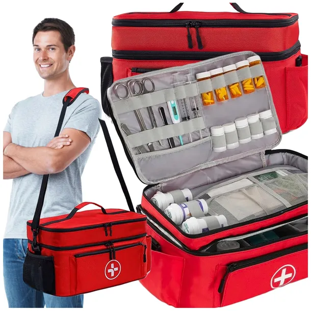 TORBA MEDYCZNA TERMOIZOLACYJNA APTECZKA PIERWSZEJ POMOCY ORGANIZER