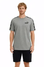 puma-szary-t-shirt-z-tasma-z-logo-klasyczny-dekolt-okragly-bawelna-s-i4b