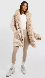 boohoo-kurtka-bezowa-na-zamek-parka-damska-xl-erj
