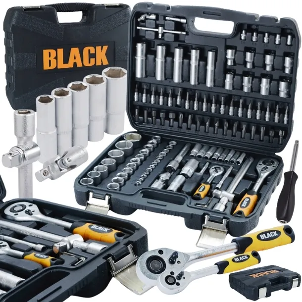 ZESTAW KLUCZY NASADOWYCH KLUCZE NASADOWE TORX 108 BLACK CRV