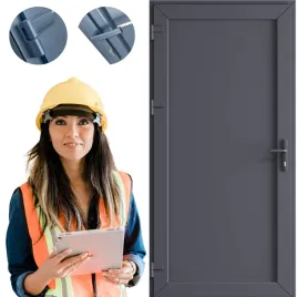 drzwi-zewnetrzne-pcv-pelne-panel-1000x2050-techniczne-antracyt-lewe