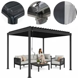 pergola-tarasowa-ogrodowa-3-x-3-m-regulowane-lamele-antracyt-klikstorm-80s