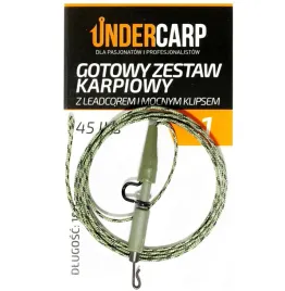 undercarp-zestaw-karpiowy-z-leadkorem-i-klipsem-45lbs-100cm-zielony