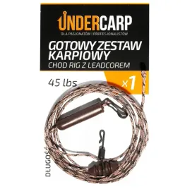 under-carp-zestaw-karpiowy-chod-rig-z-leadcorem-45lbs-100cm-braz